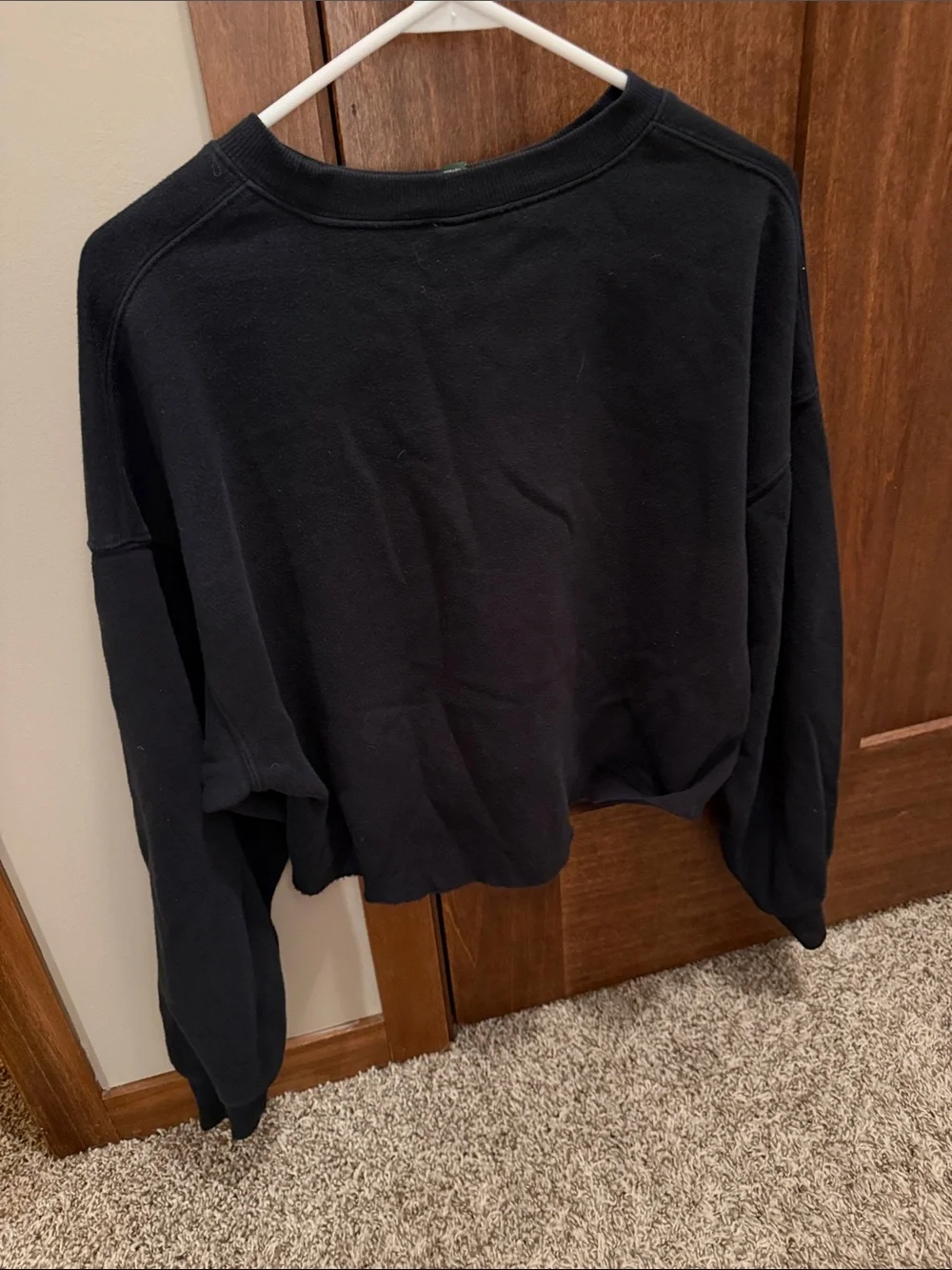 wild fable Black Cropped Crewneck Sweatshirt - Picture 3 of 3